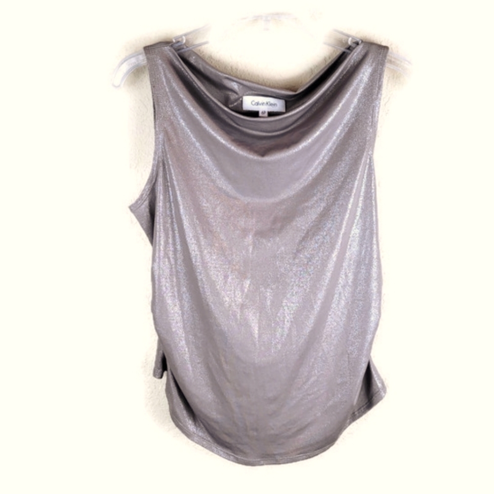 Calvin Klein Sleeveless Metallic Top 6P
